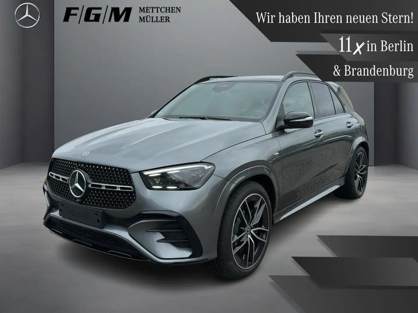 Mercedes-Benz GLE 350 de 4M AMG-Line MBeam|AHK|Night|Sitzhz Grau - 1