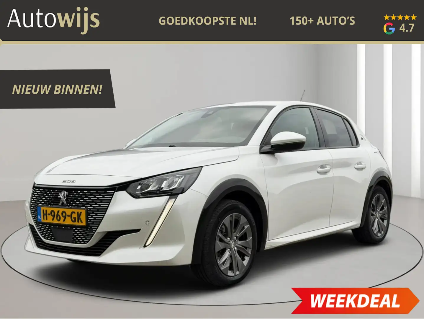 Peugeot e-208 EV Allure 50 kWh|Camera|Carplay|LED|LM-VELG Wit - 1