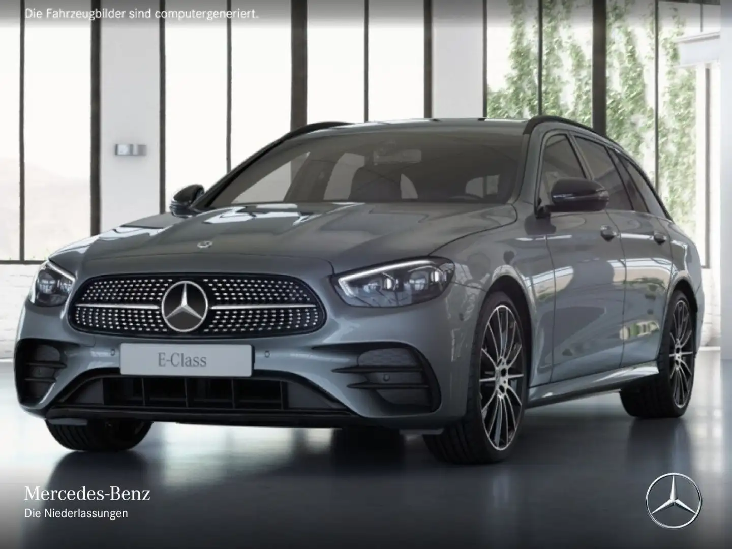 Mercedes-Benz E 400 d T 4M AMG+NIGHT+MULTIBEAM+KAMERA+20"+SPUR Gris - 2
