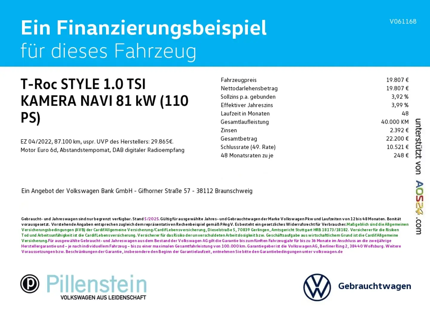 Volkswagen T-Roc STYLE 1.0 TSI KAMERA NAVI AHK ACC Grau - 2