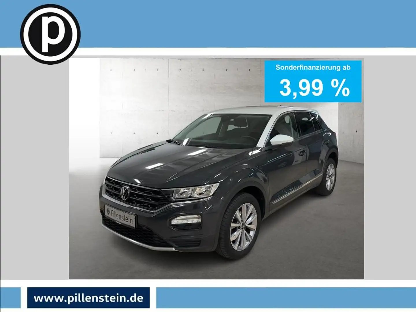 Volkswagen T-Roc STYLE 1.0 TSI KAMERA NAVI AHK ACC Grau - 1