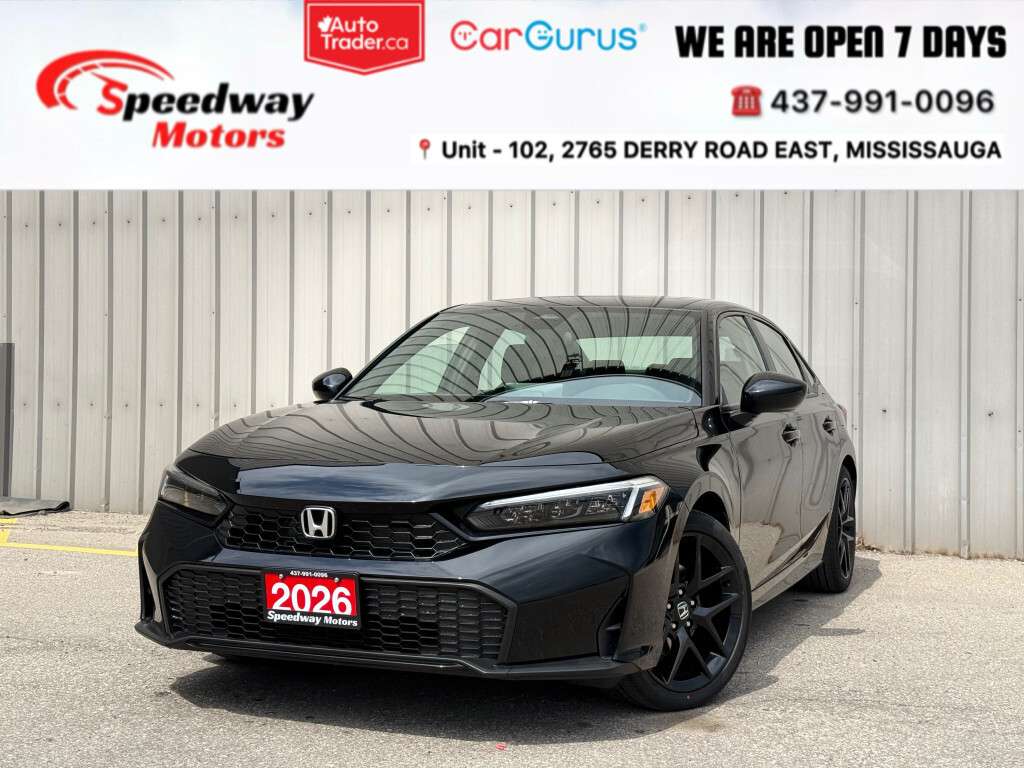 2026 Honda Civic SPORT HYBRID/ NO ACCIDENT/ SUNROOF/ BSM/ MAGS/ PUS