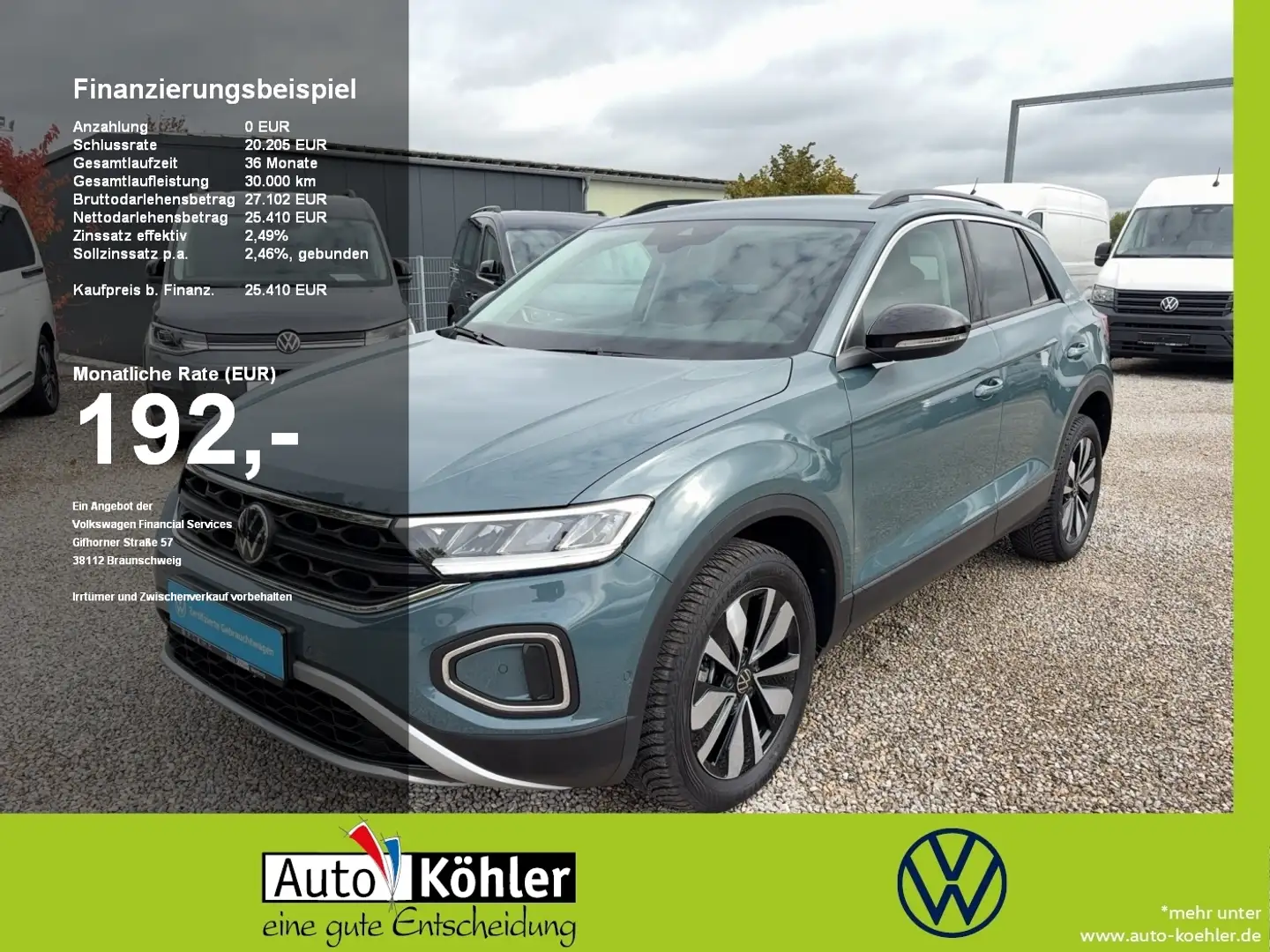 Volkswagen T-Roc Goal TSi NWAnschlussgarantie bis 12/29 Blau - 1