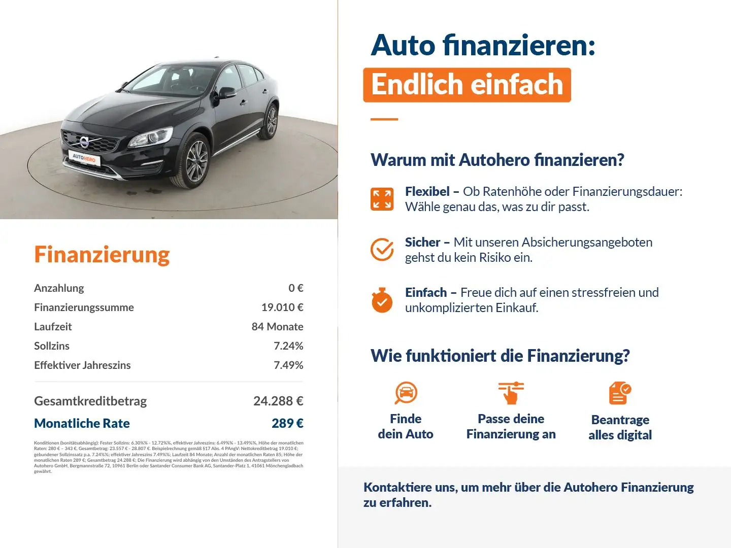 Volvo S60 Cross Country 2.0 D3 Pro Aut.*XENON*NAVI*TEMPO*PDC*SHZ*KLIMA* Schwarz - 2