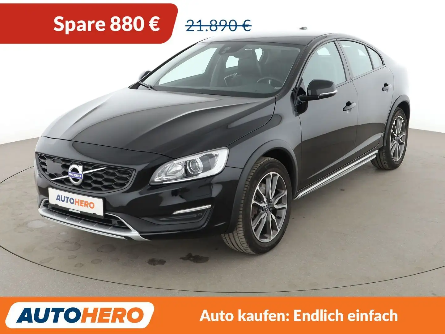 Volvo S60 Cross Country 2.0 D3 Pro Aut.*XENON*NAVI*TEMPO*PDC*SHZ*KLIMA* Negro - 1