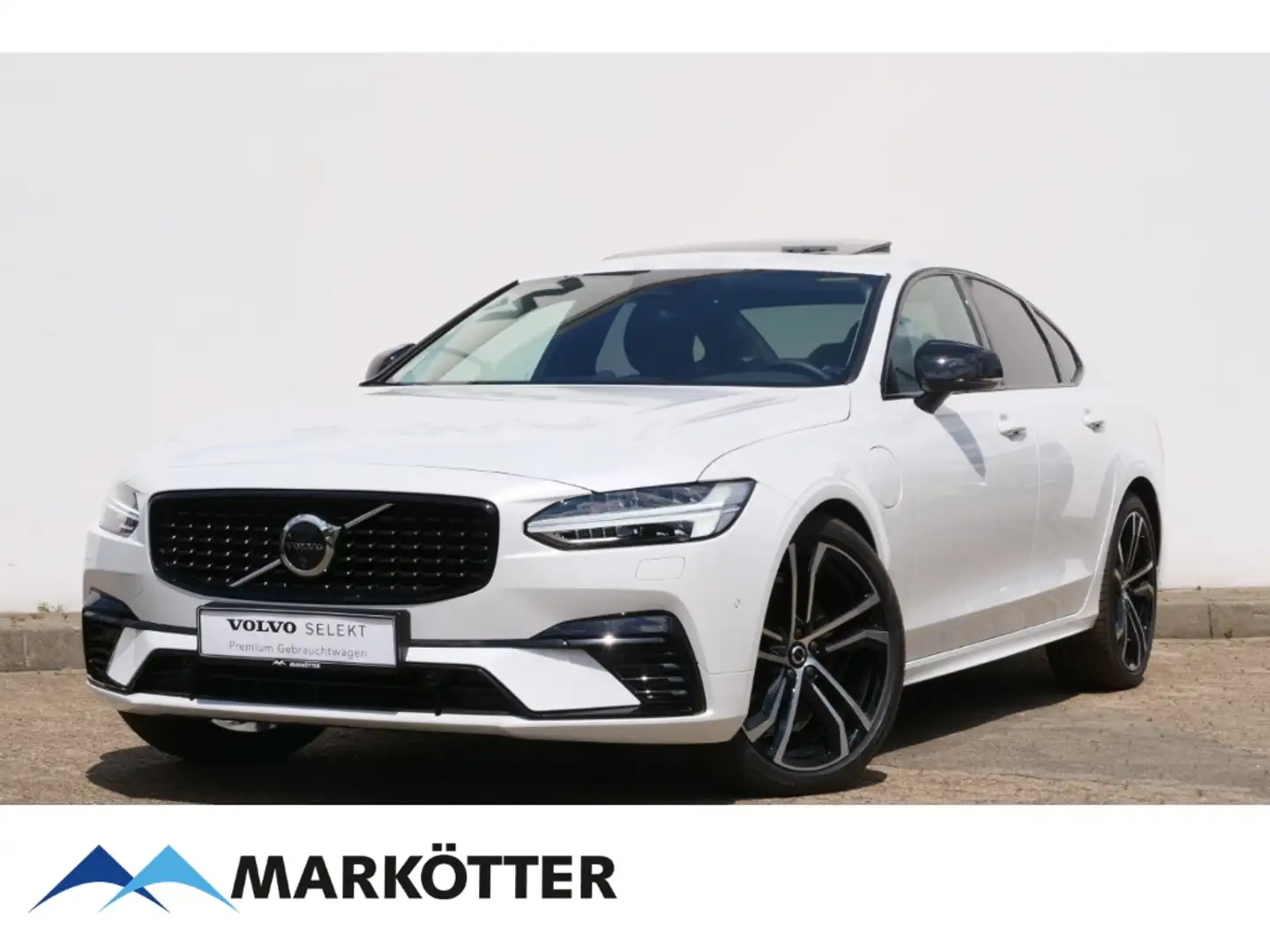 Volvo S90 T8 Recharge AWD Ultimate Dark Four-C/B&W Blanco - 1