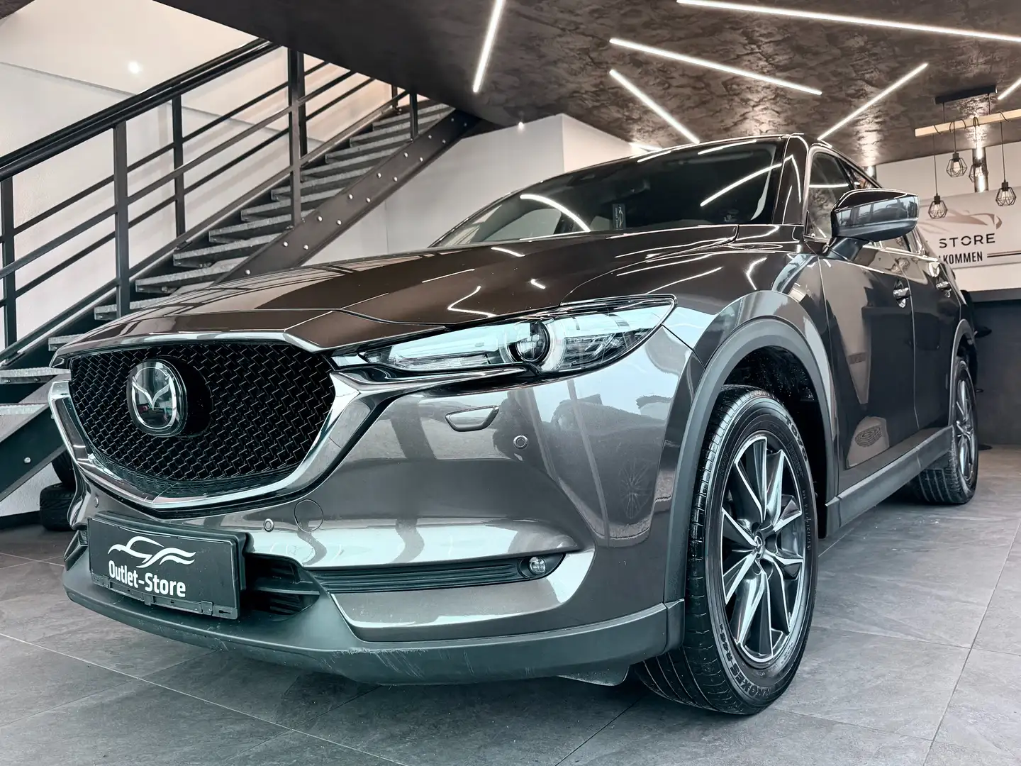 Mazda CX-5 Sports-Line AWD*1.Besitz*BOSE*HUD*AHK*Garantie* Grau - 1
