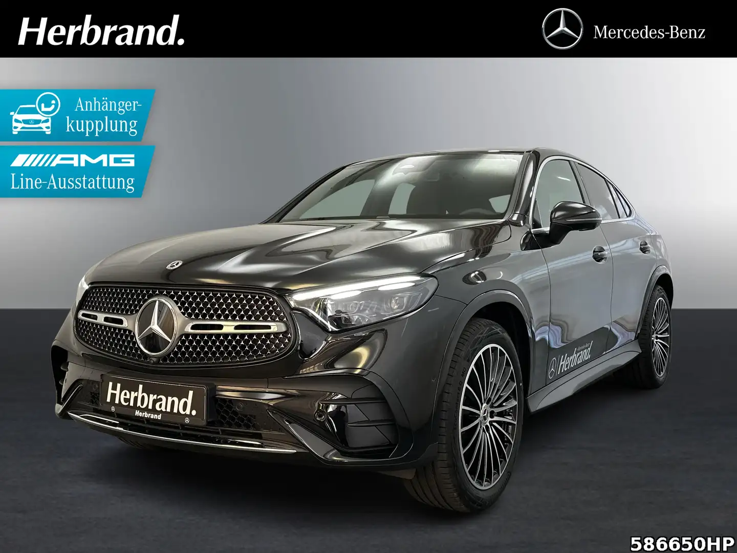 Mercedes-Benz GLC 220 d 4MATIC Coupé +AMG+BURMESTER+AHK+360°K+ Schwarz - 1