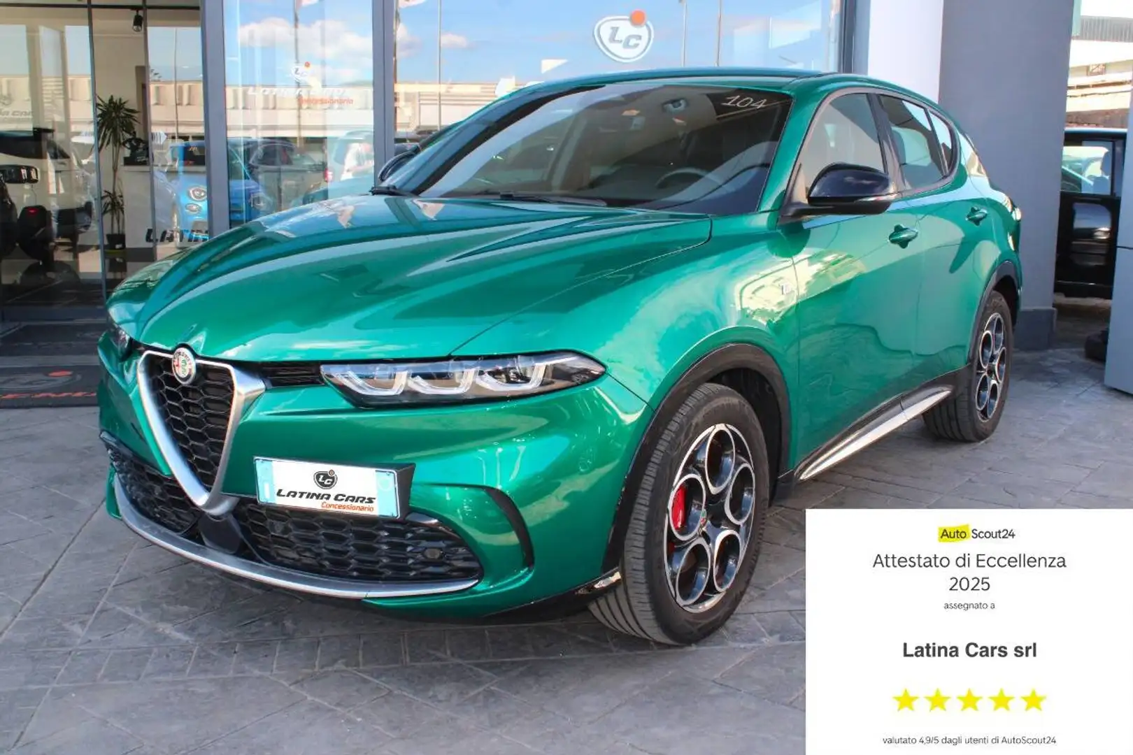 Alfa Romeo Tonale 1.5 hybrid Ti 160cv tct7 Con TELECAMERA POSTERIORE Verde - 1