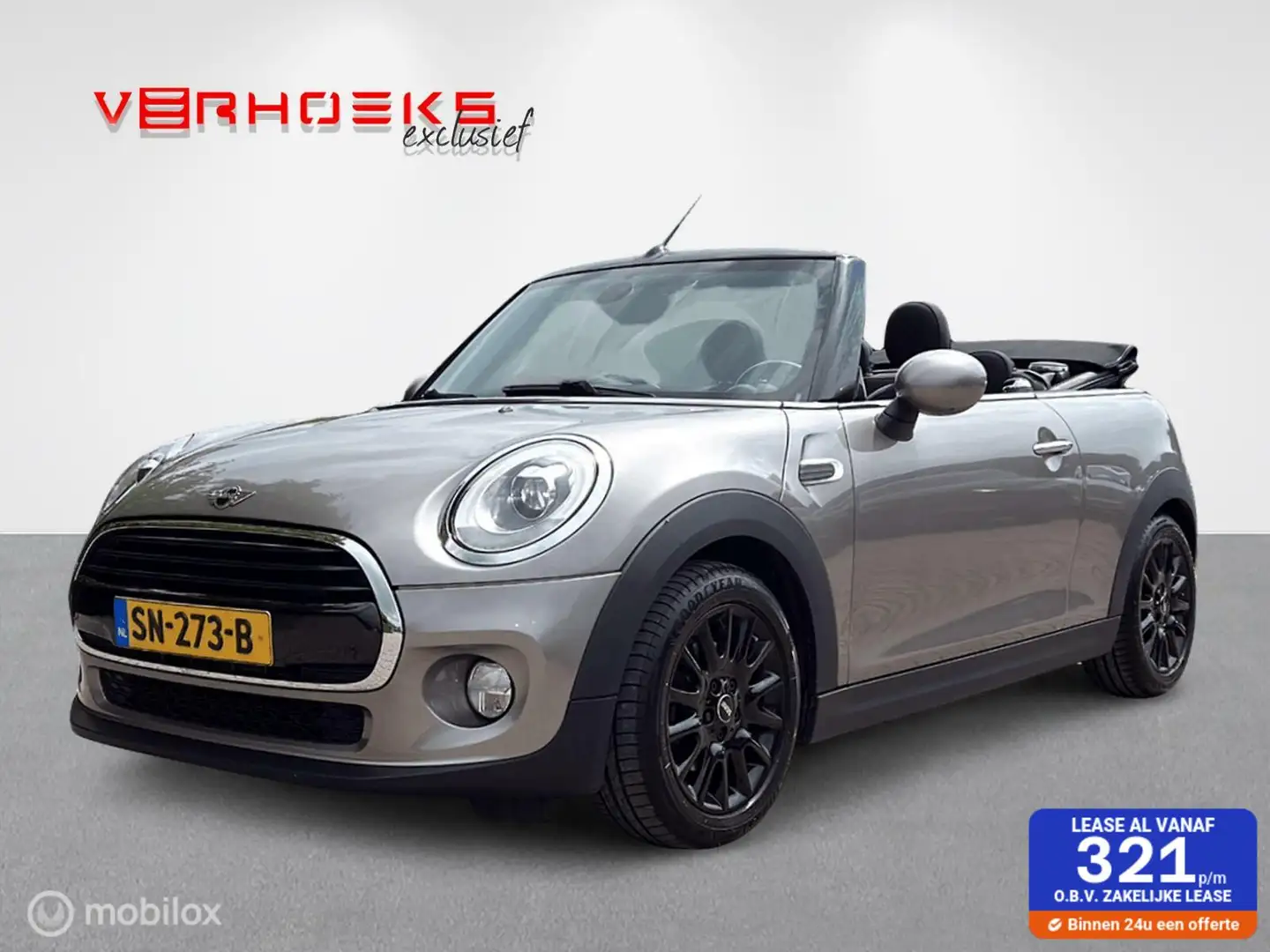 MINI Cooper Cabrio 1.5 Pepper Serious Business Grijs - 1