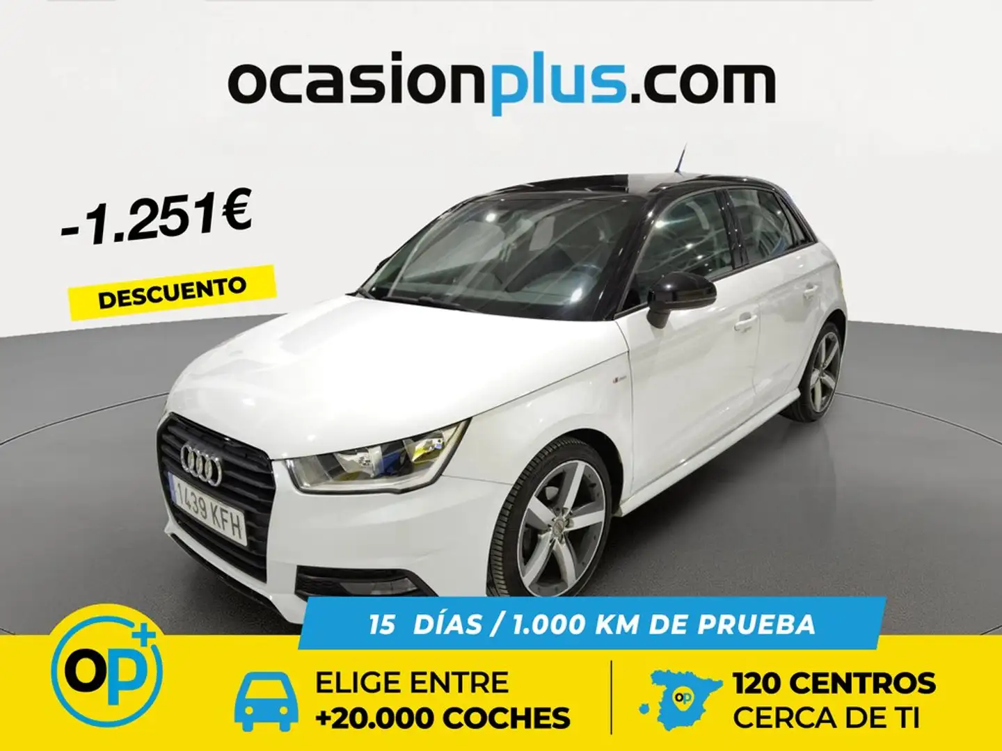 Audi A1 Sportback 1.0 TFSI Adrenalin S tronic Blanc - 1