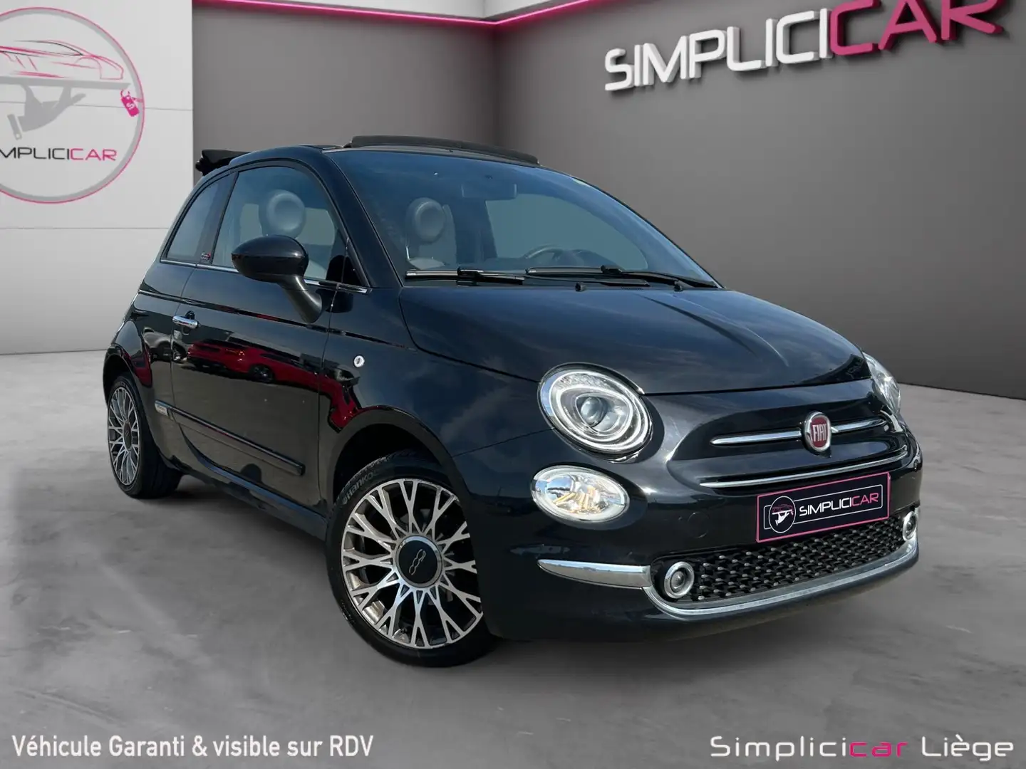 Fiat 500C 1.0i MHEV *GARANTIE 12 MOIS* Noir - 1