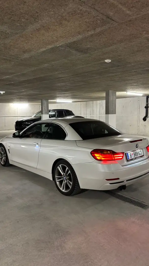 BMW 420 420d Cabrio Sport Line Aut. Sport Line Weiß - 2
