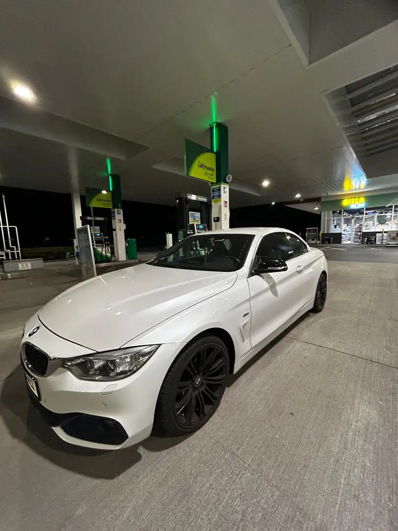 BMW 420 420d Cabrio Sport Line Aut. Sport Line Weiß - 1