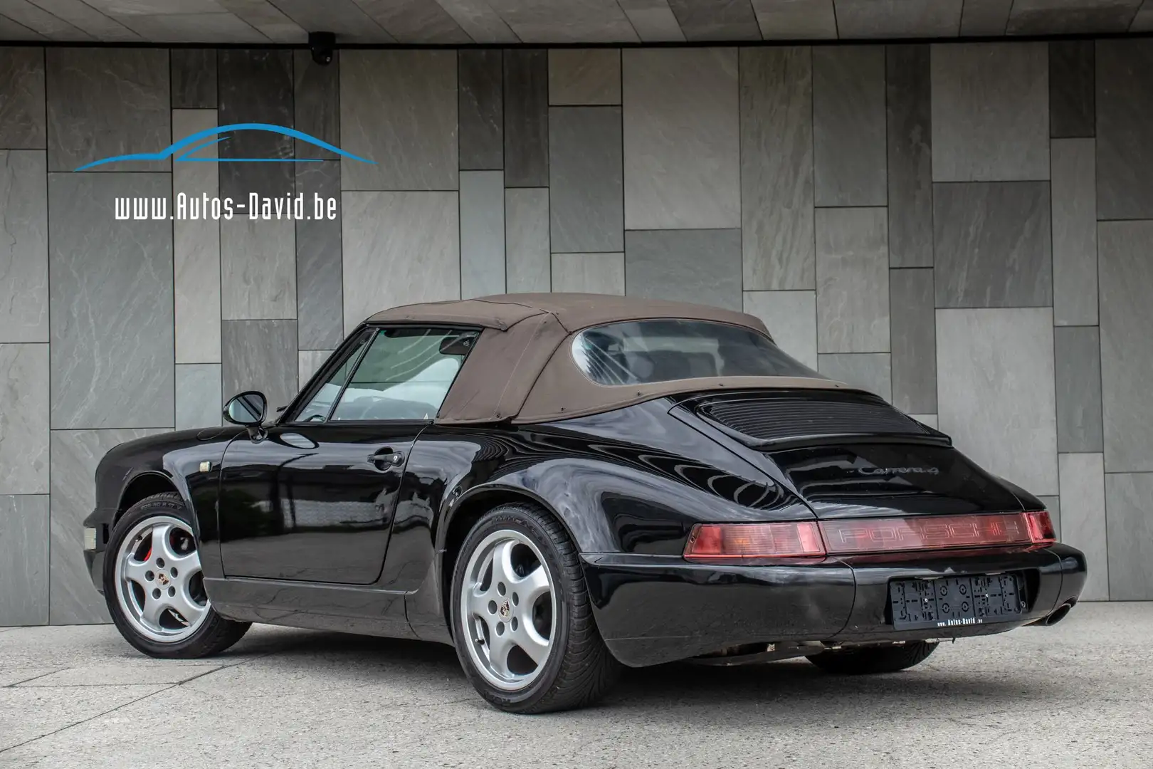 Porsche 964 911 Carrera 4 Cabriolet Manueel OLDTIMER / LEDER Noir - 2