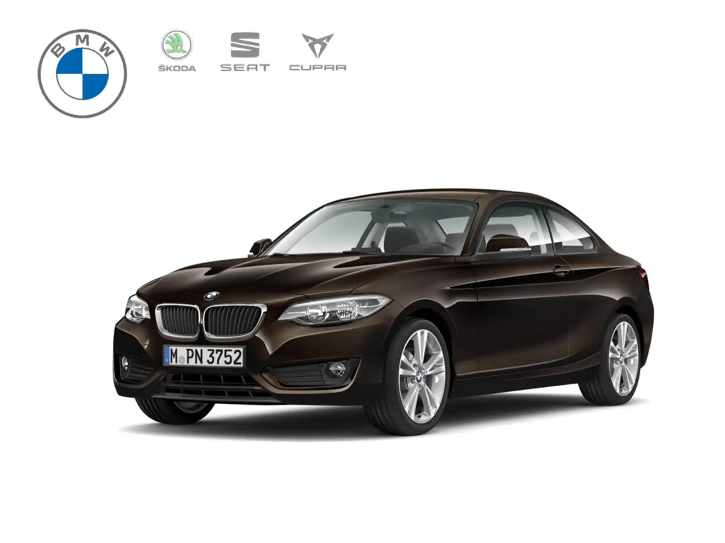 BMW 218 i Coupe*SportLine*AHK*Ad.Kurvenlicht*Keyless*Navi* Marrone - 1