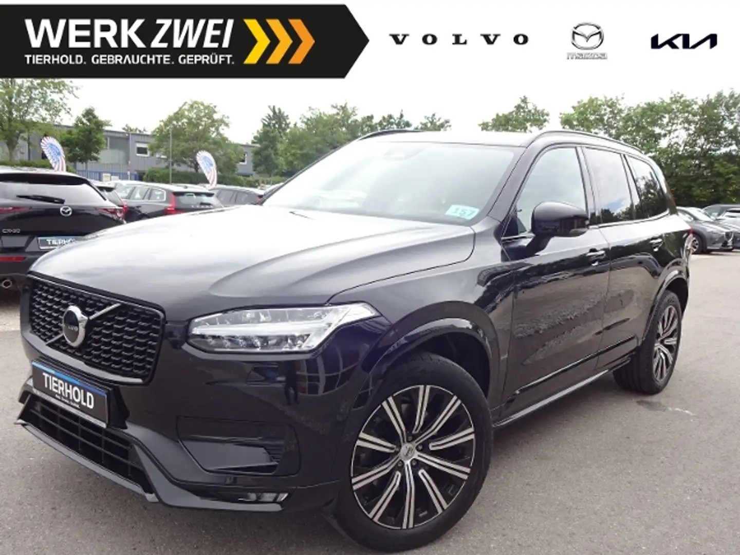 Volvo XC90 B5 Ultimate Dark AWD AHK 7 Sitze ACC HUD Schwarz - 1