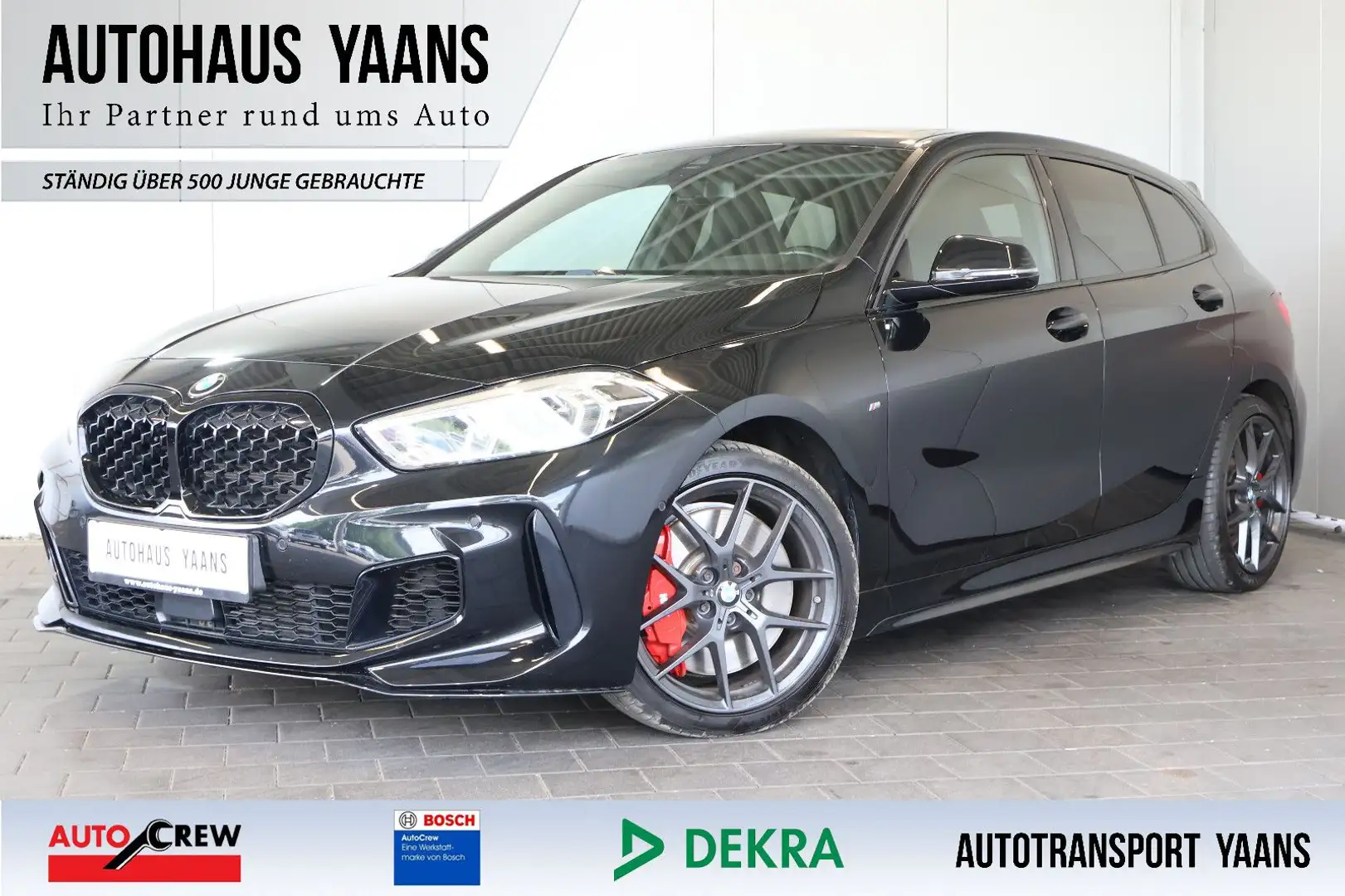 BMW 135 i xDrive HUD+MEM+SIDE+KEY+KAM+LED+PANO Schwarz - 1