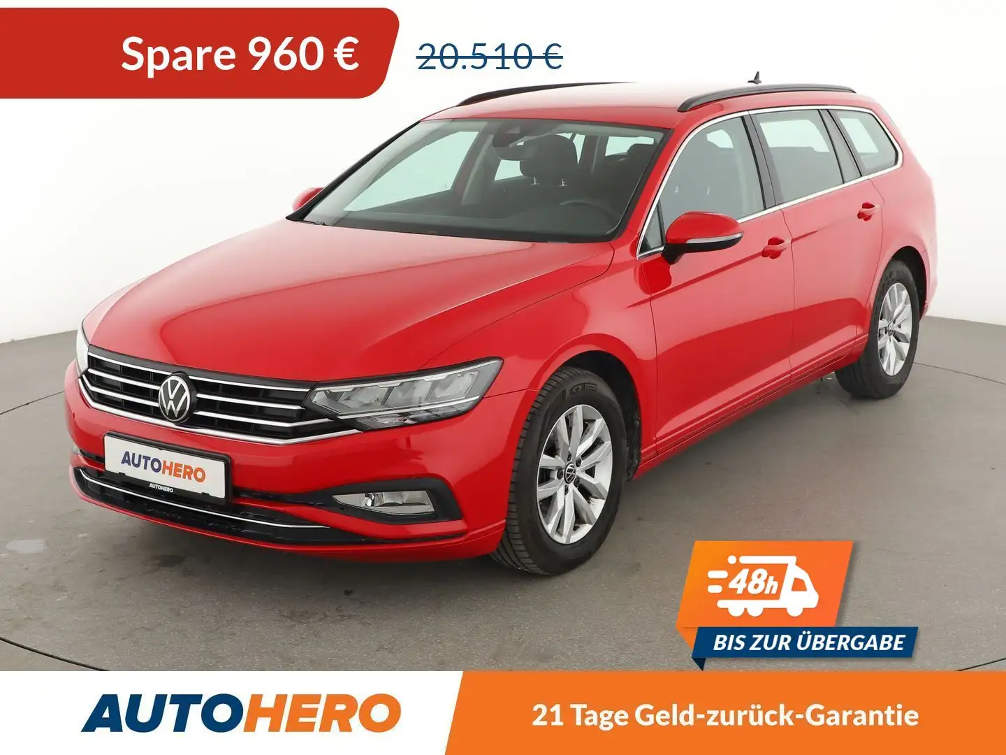 Volkswagen Passat 2.0 TDI Business Aut.*NAVI*CAM*SHZ* Rot - 1