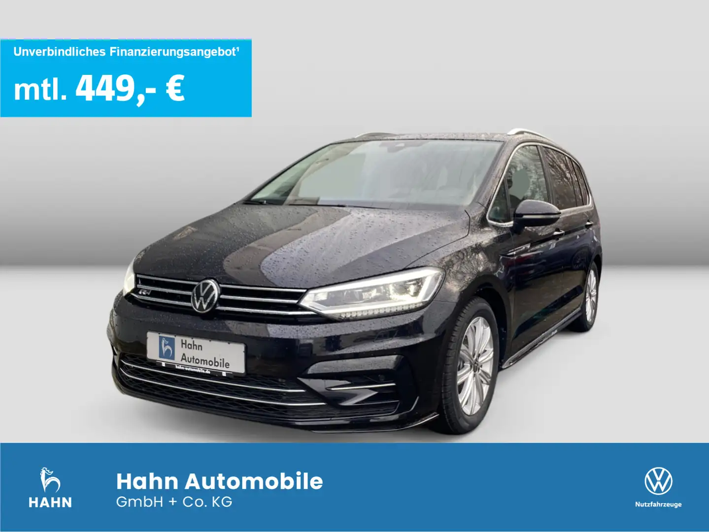 Volkswagen Touran Highline 2,0TDI DSG 150PS R-Line Navi AHK Noir - 1
