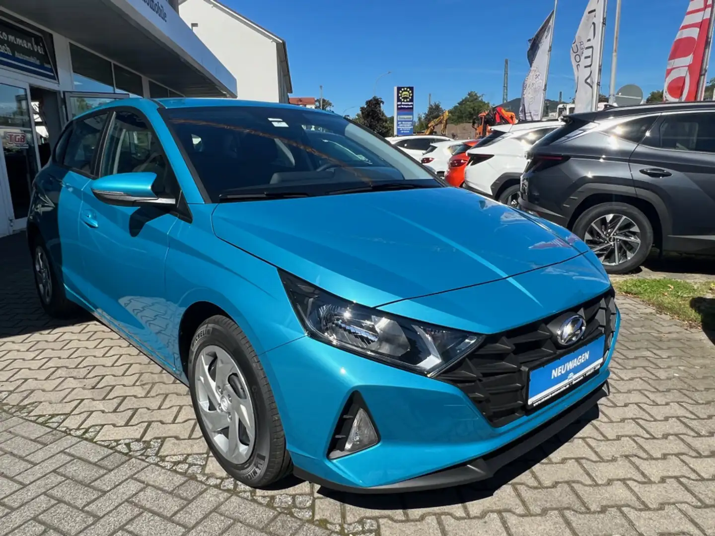 Hyundai i20 1.2 Klima. P.sen hint. R-Cam. Radio Tempo,Verkehrs Blau - 1