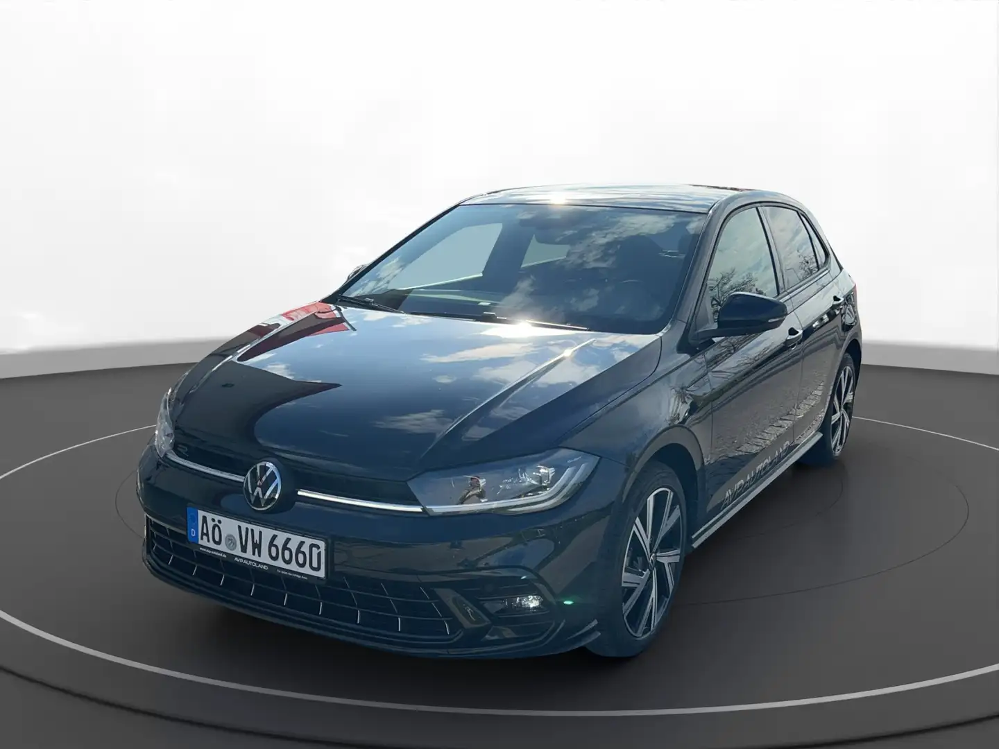 Volkswagen Polo 1.0 TSI R-Line | PANO | NAVI | BEATS | ACC Schwarz - 2