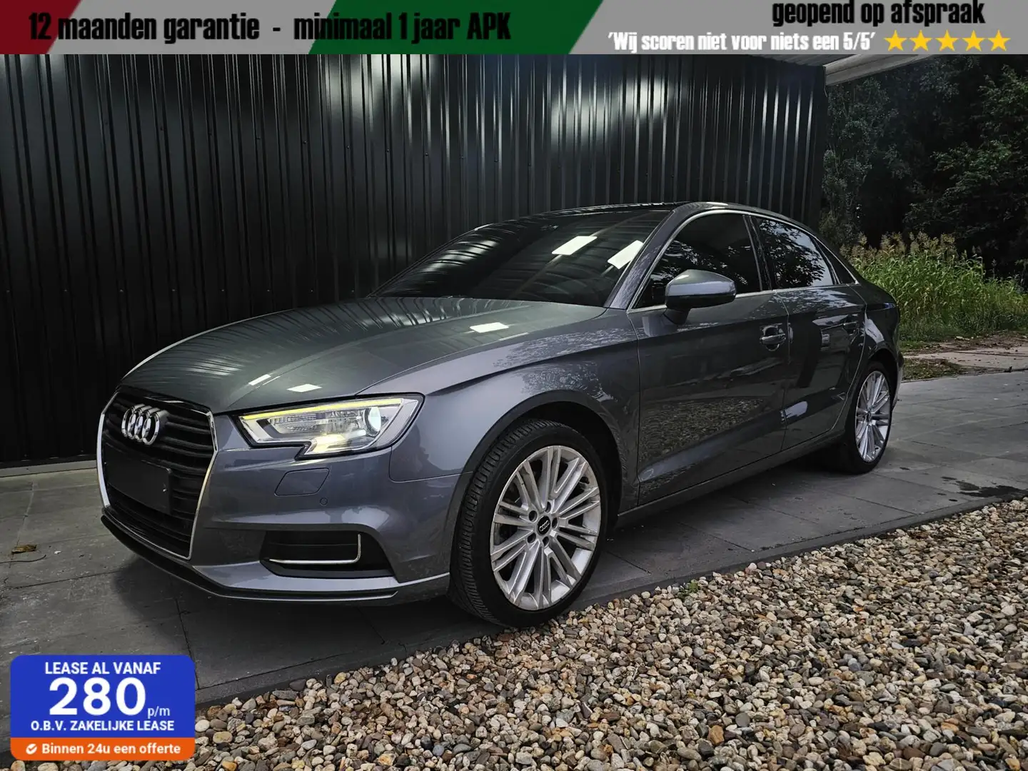 Audi A3 Limousine - 2.0 40 TFSI | Pano | Leer | Keyless Grijs - 1