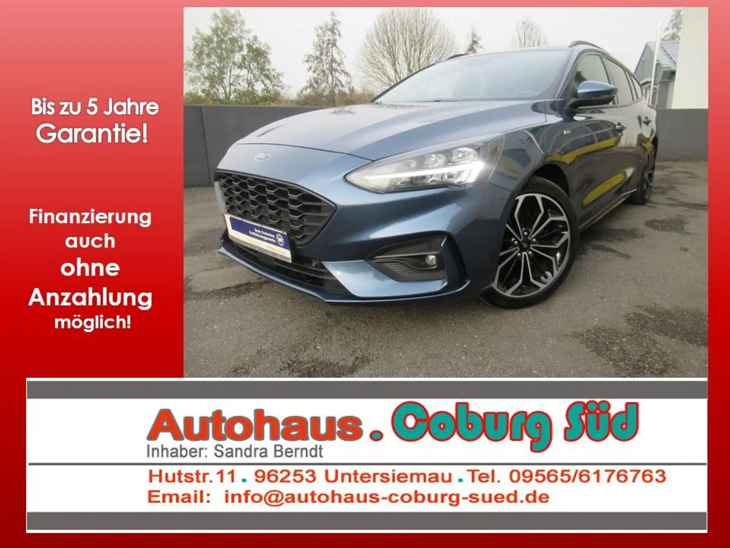 Ford Focus Turnier ST-Line LED NAVI PDC SHZG 18ZOLL Blau - 1