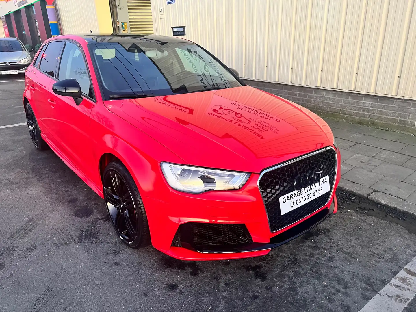 Audi A3 1.6 TDi look rs3      euro 6 Rouge - 2