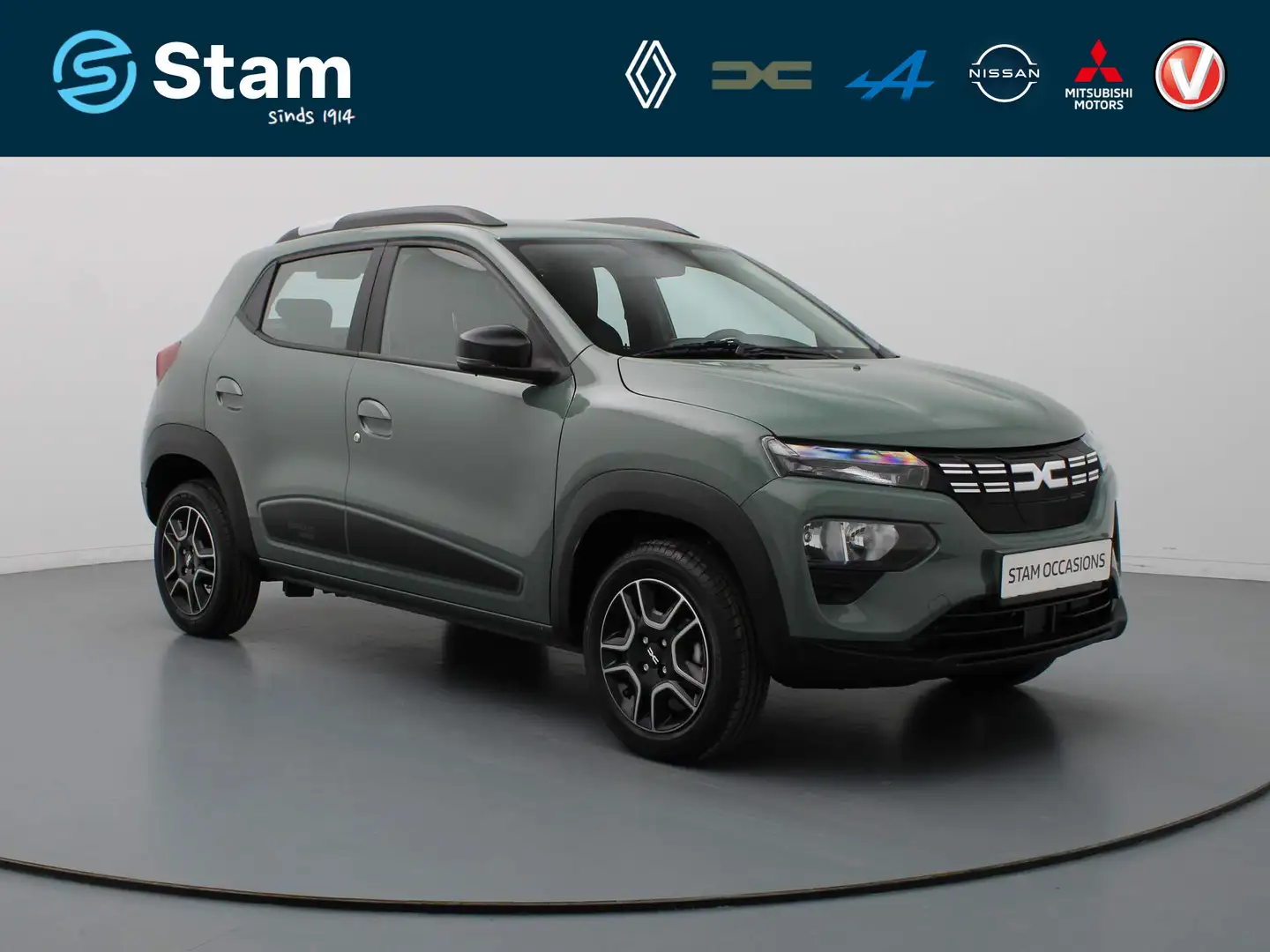 Dacia Spring Essential 27 kWh Airco | Bluetooth | Radio Groen - 1