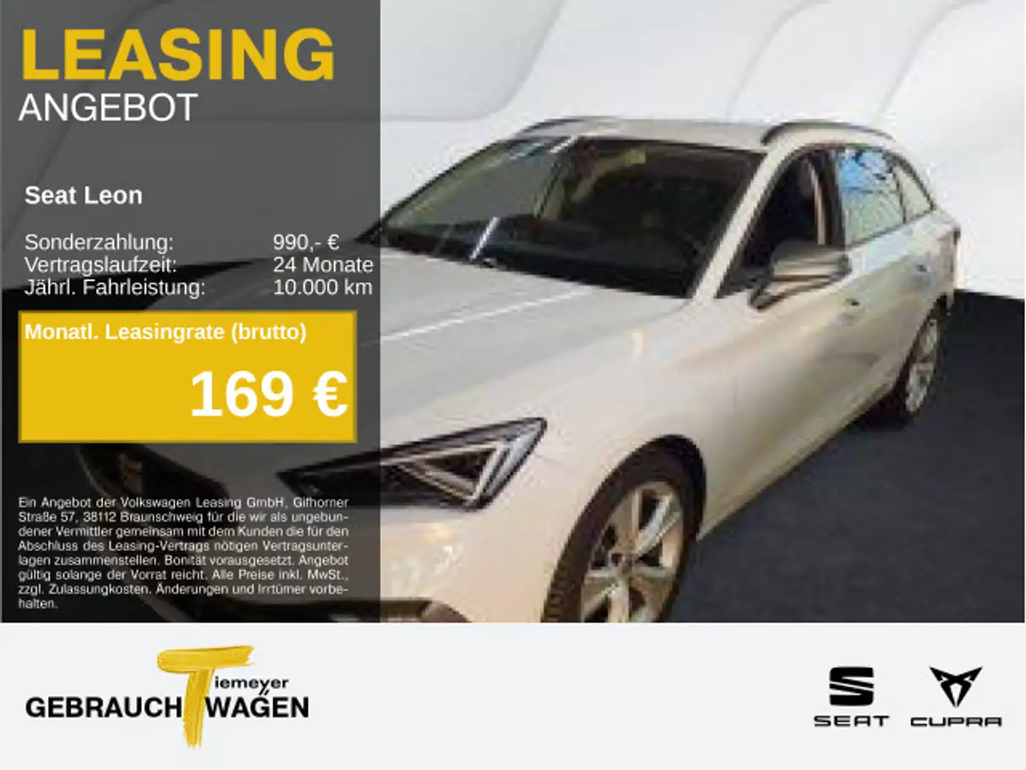 SEAT Leon Sportstourer 1.5 eTSI DSG FR MOD-2025 MATRI Weiß - 1
