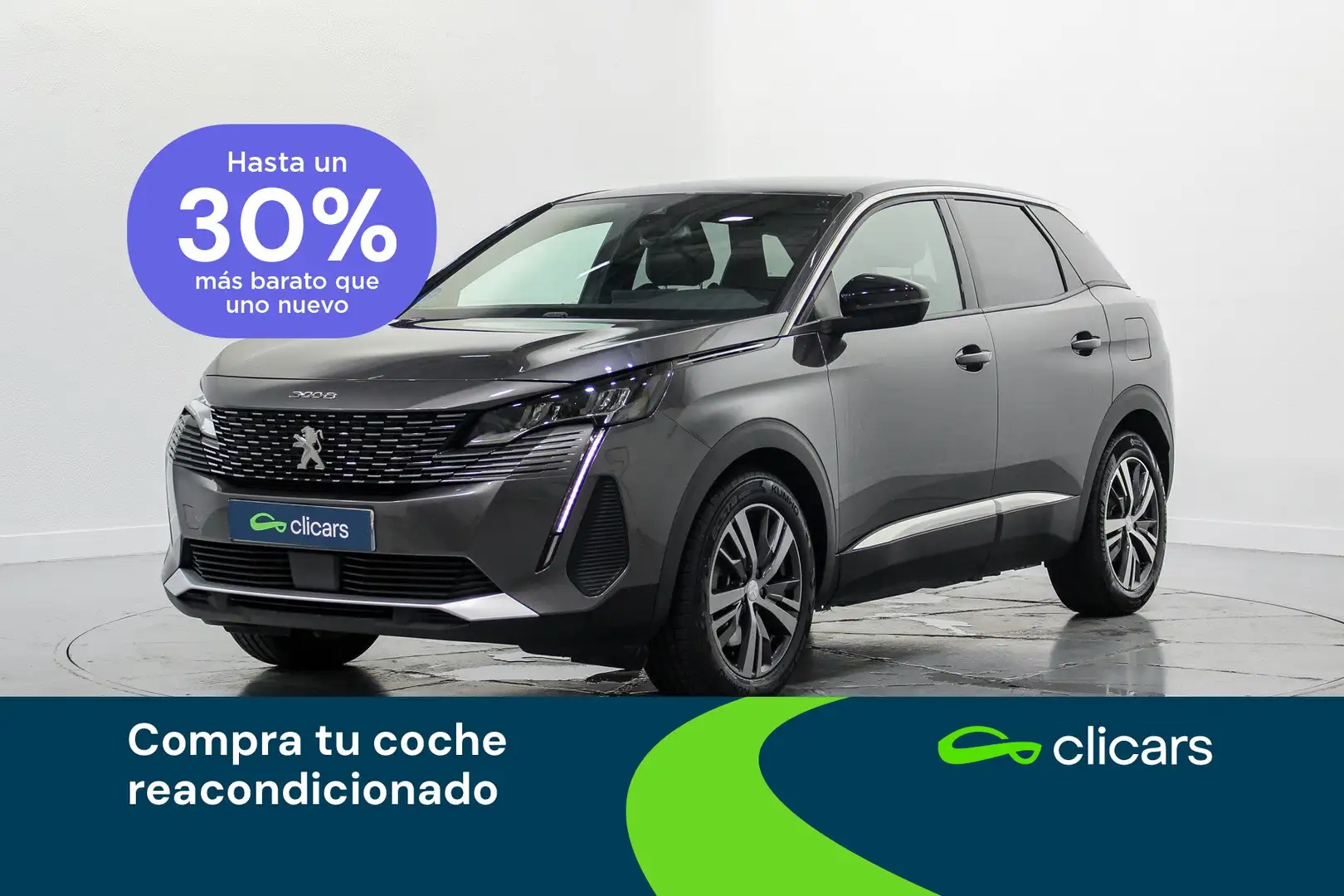 Peugeot 3008 HYB PHEV 180 Allure Pack e-EAT8 Gris - 1