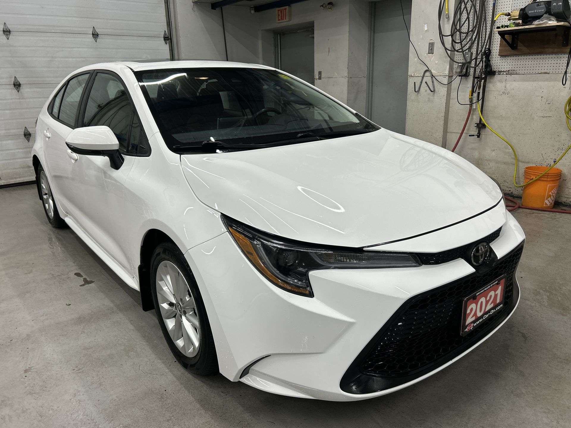 White 2021 Toyota Corolla Sedan Front-Wheel Drive Automatic
