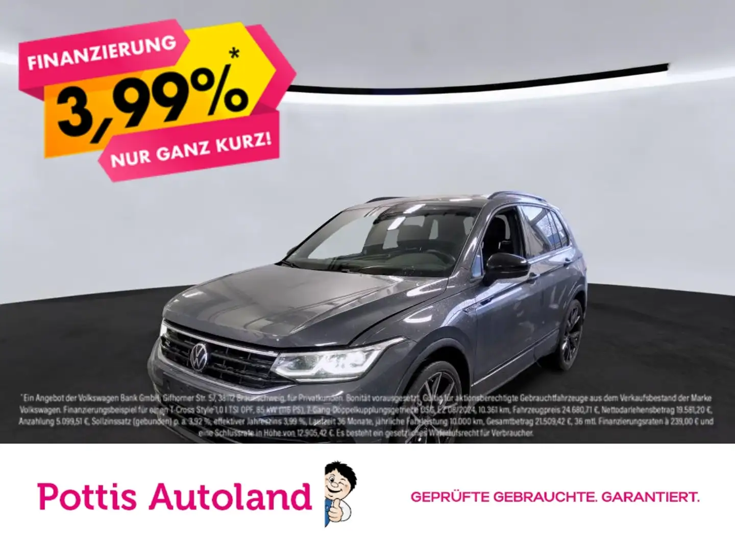 Volkswagen Tiguan 2.0 TSI DSG 4M R PANO AHK NAVI IQ.LIGHT Grau - 1