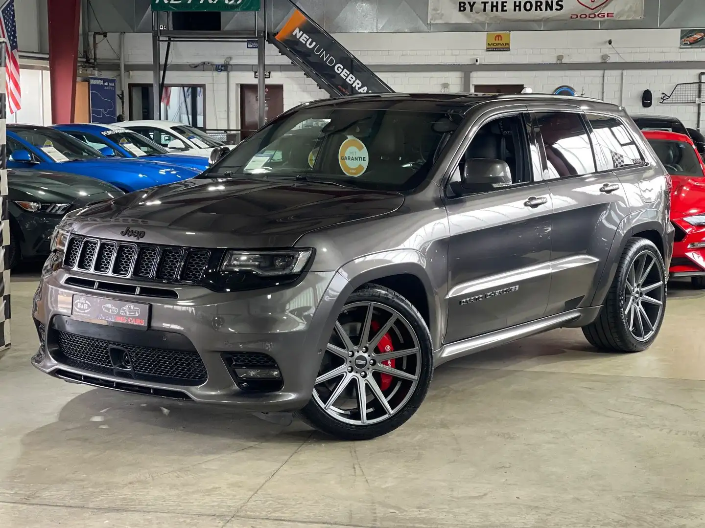 Jeep Grand Cherokee 6.4+V8+HEMI+SRT+UNFALLFREI+H&R FAHRW+22"+GARANTI Szürke - 1