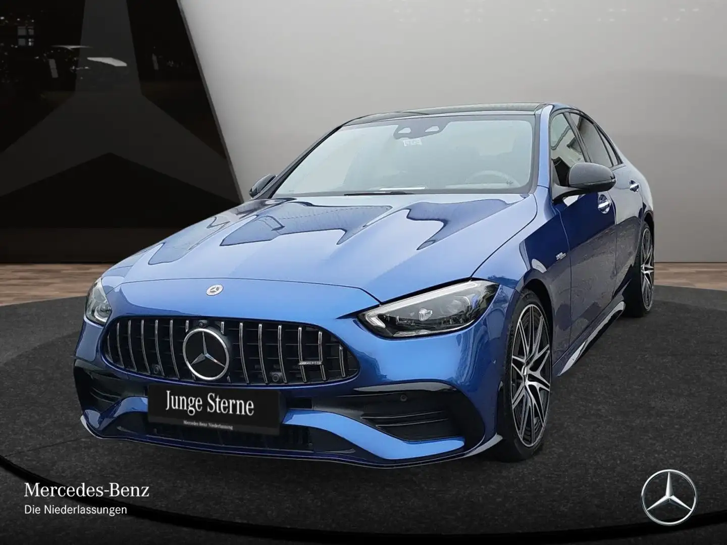 Mercedes-Benz C 43 AMG C 43 4M NIGHT+DRIVERS+PANO+360+BURMESTER+KEYLESS Bleu - 2