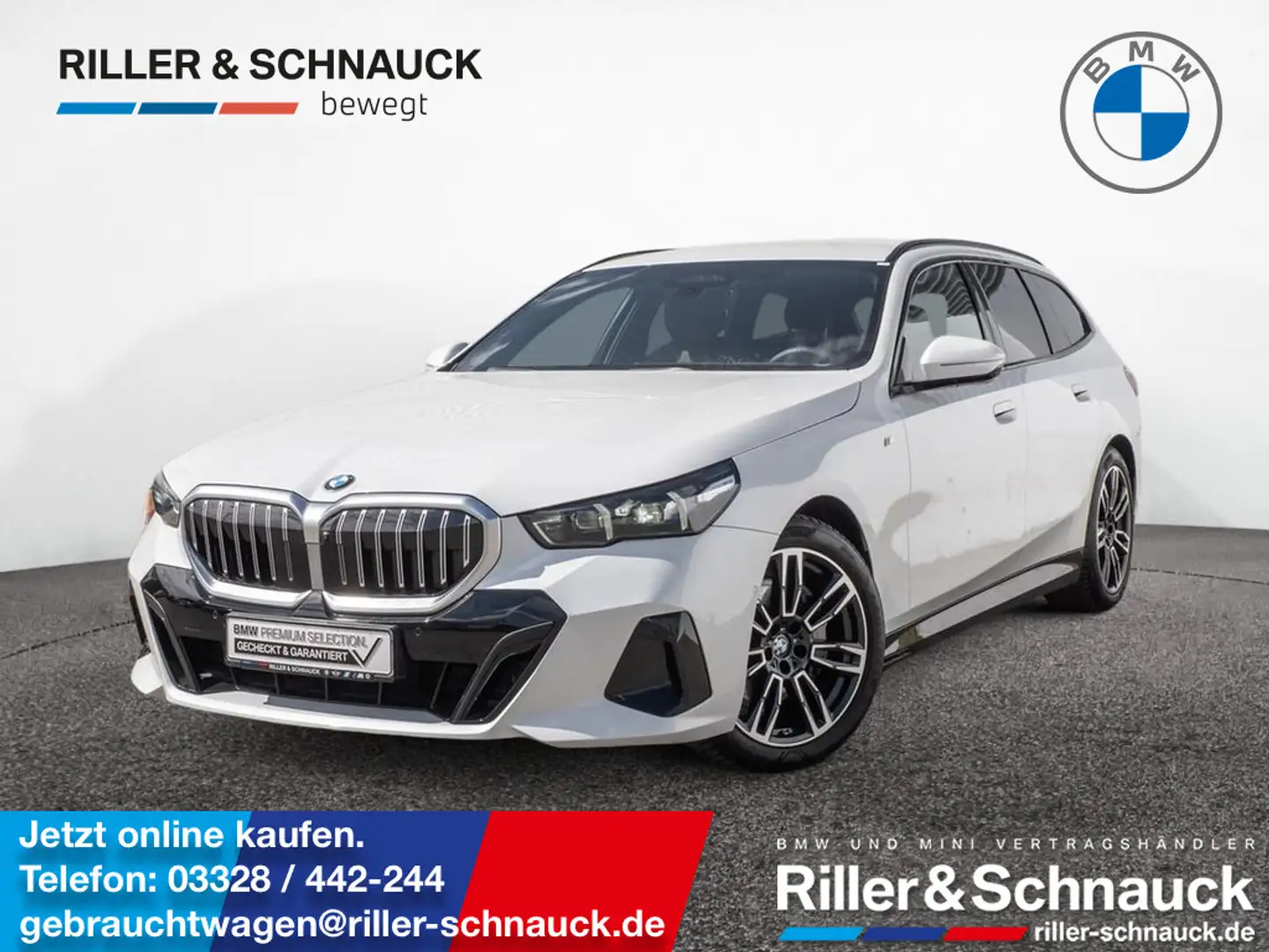 BMW 540 d Touring xDrive M-Sport STANDHZG+AHK+B&W+ Weiß - 1