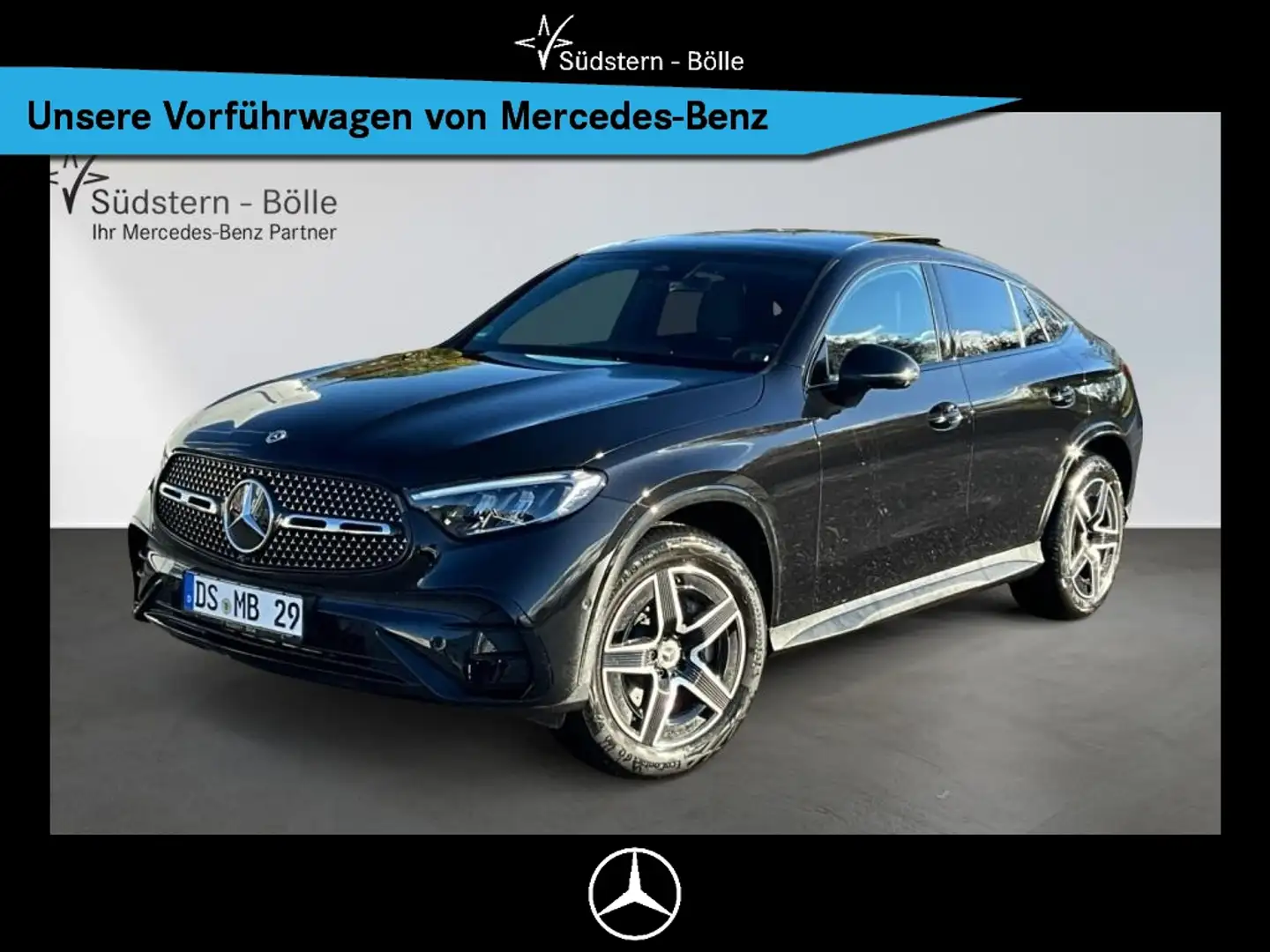 Mercedes-Benz GLC 220 d 4M Coupe !Unfallfahrzeug! AMG+AMBIENTE Schwarz - 1