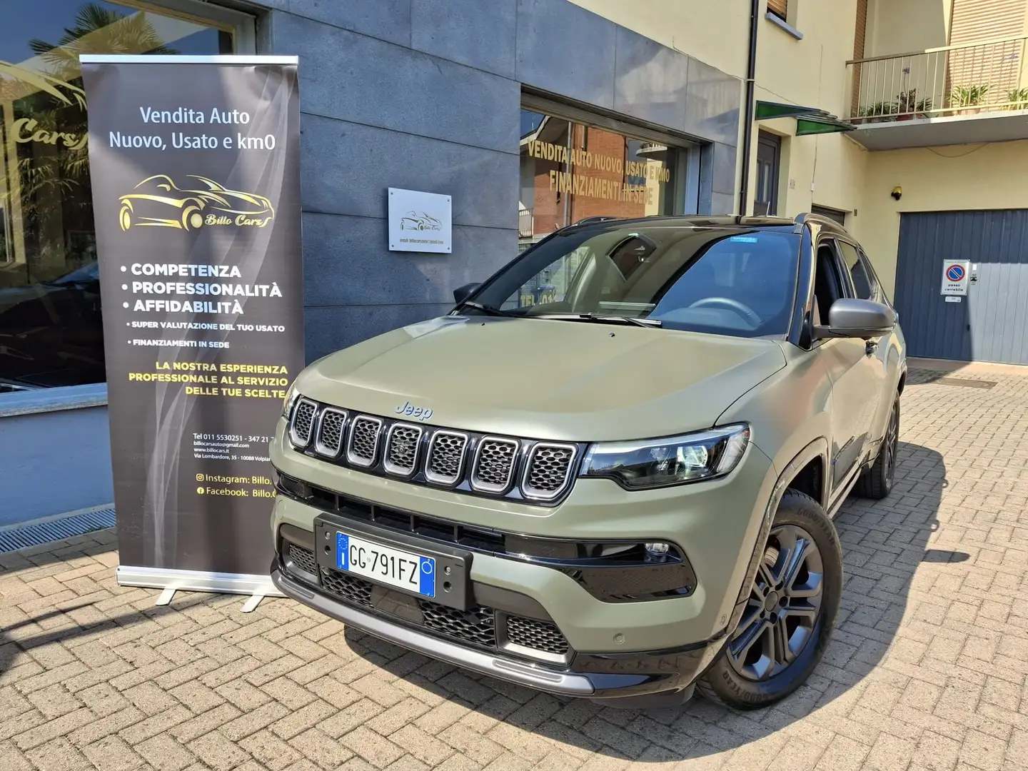 Jeep Compass Compass My21 1.3 t t4 phev 80 Anniversario 4xe Vert - 1