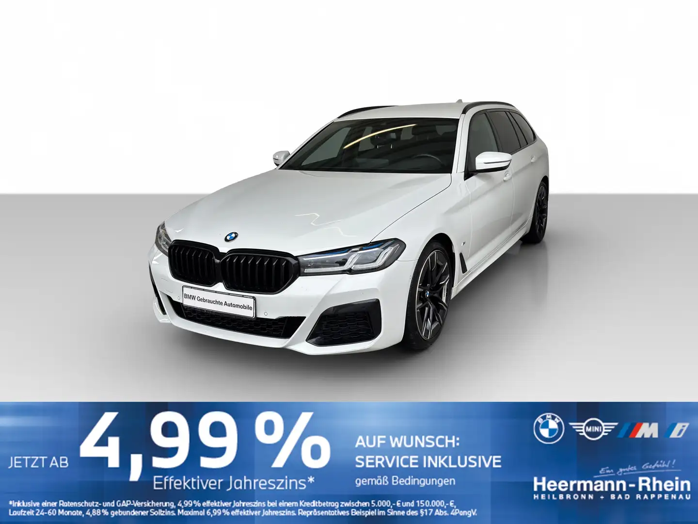 BMW 530 iA Tour. M Sport LiveCock.Laserl.HUD.DriveAss Weiß - 2