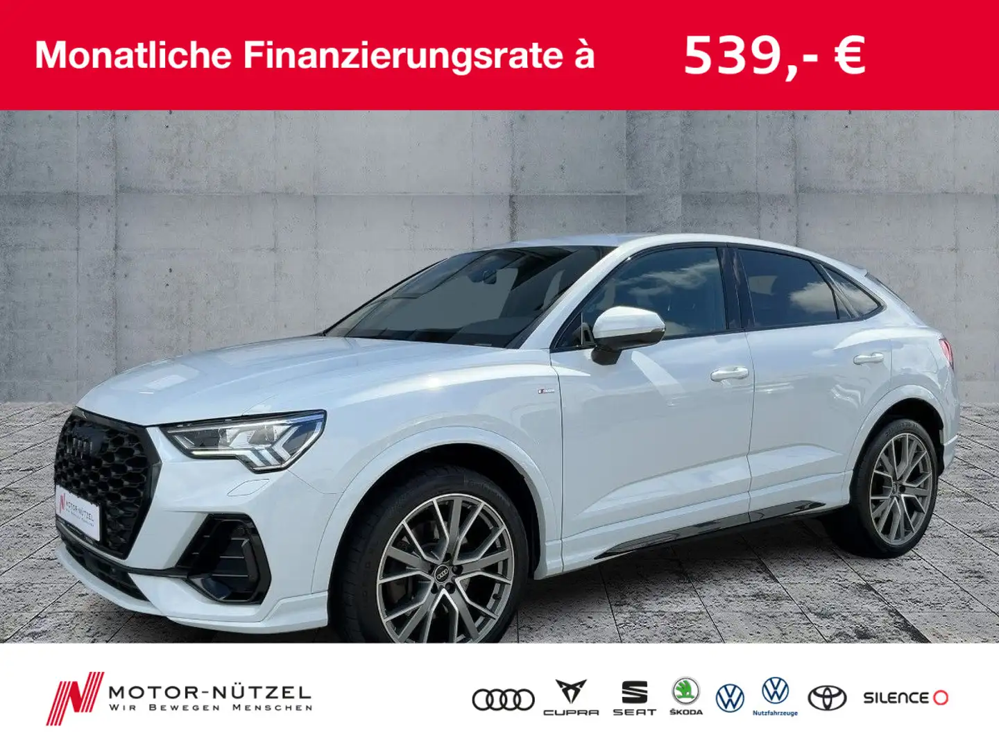 Audi Q3 40 TDI QU S-LINE MATRIX+NAVI+SONOS Blanc - 1
