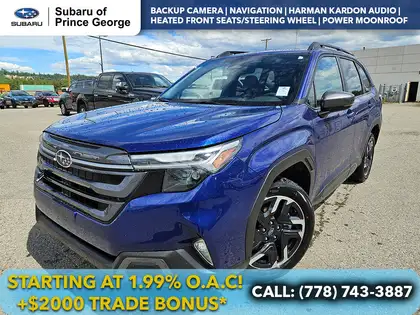 Blue 2026 Subaru Forester Limited Crossover AWD SUV / Crossover All-Wheel Drive Continuously Variable Transmission