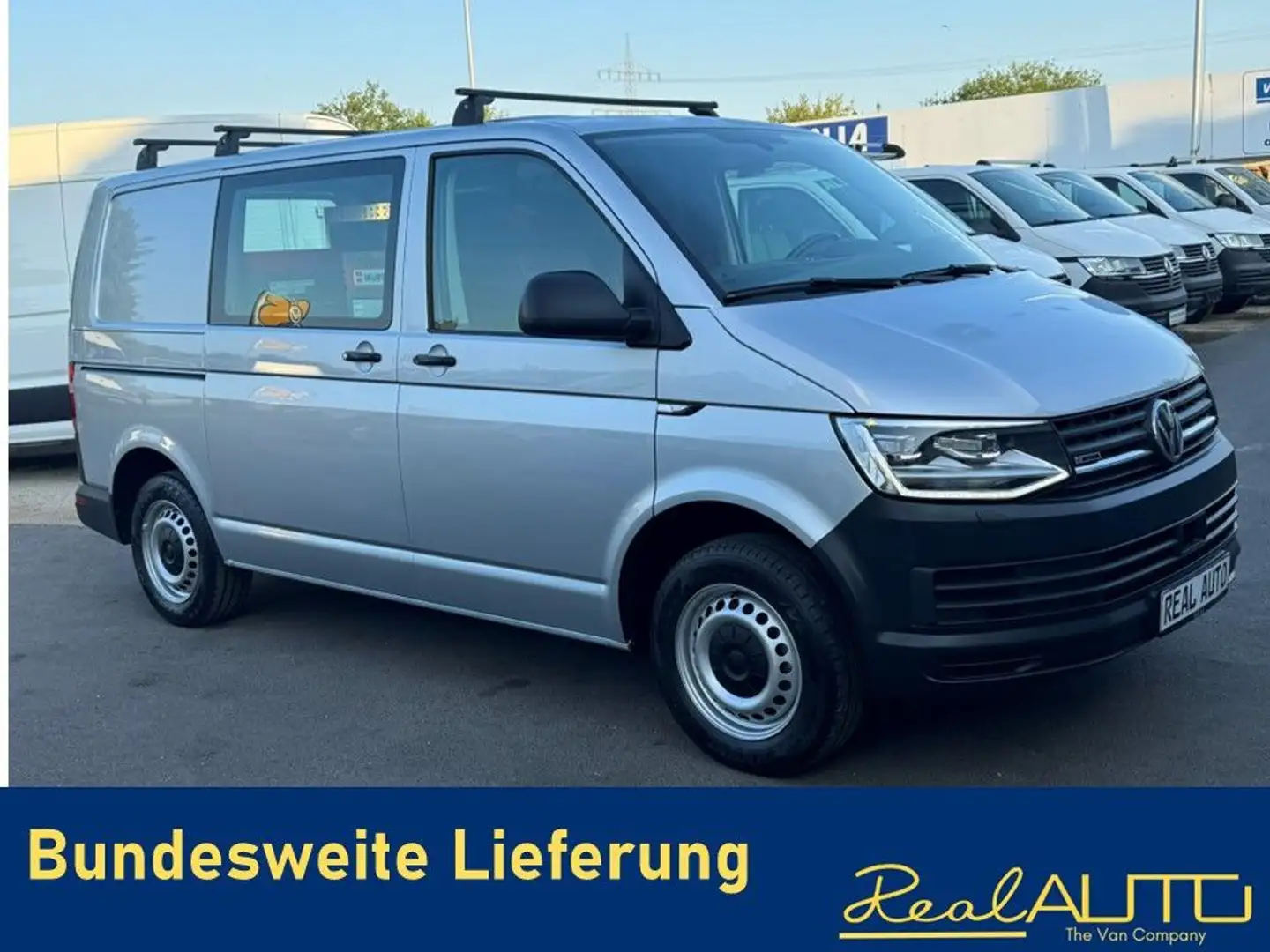 Volkswagen T6 Transporter Kasten 4Motion DSG ACC*LED*AHK Argent - 1