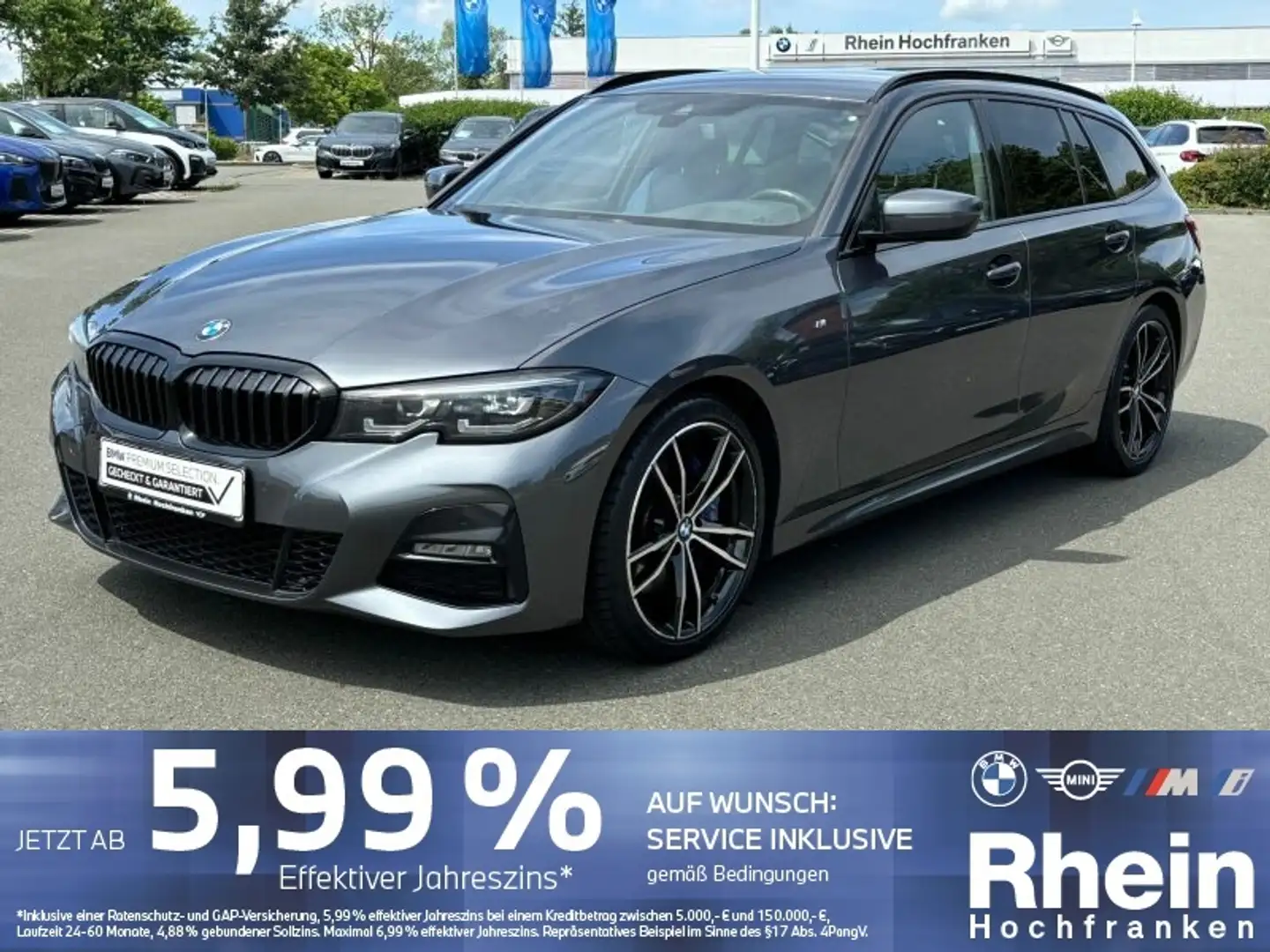 BMW 320 d Touring M Sport LED NAVI HiFi LCPROF Grau - 1