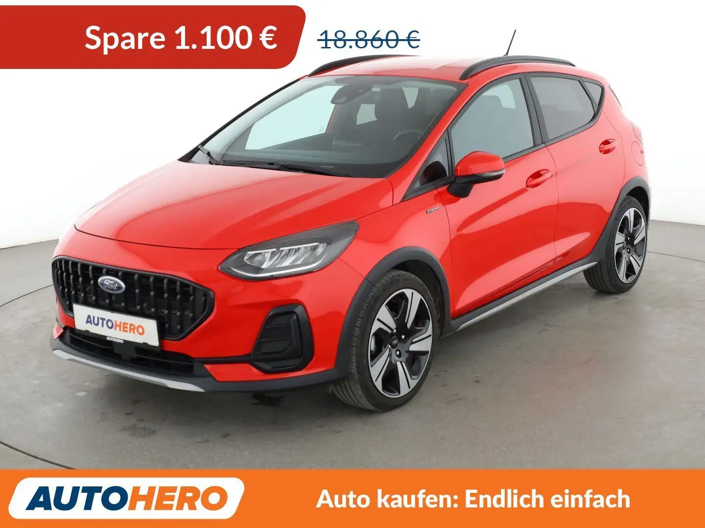 Ford Fiesta 1.0 EcoBoost Mild-Hybrid Active Aut.*LED*TEMPO*PDC Rot - 1
