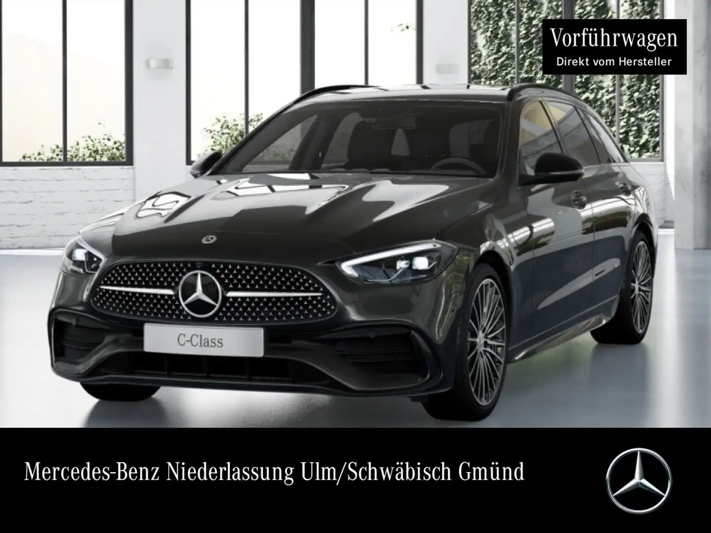 Mercedes-Benz C 220 d T AMG+NIGHT+360+AHK+LED+TOTW+KEYLESS+9G Grau - 1