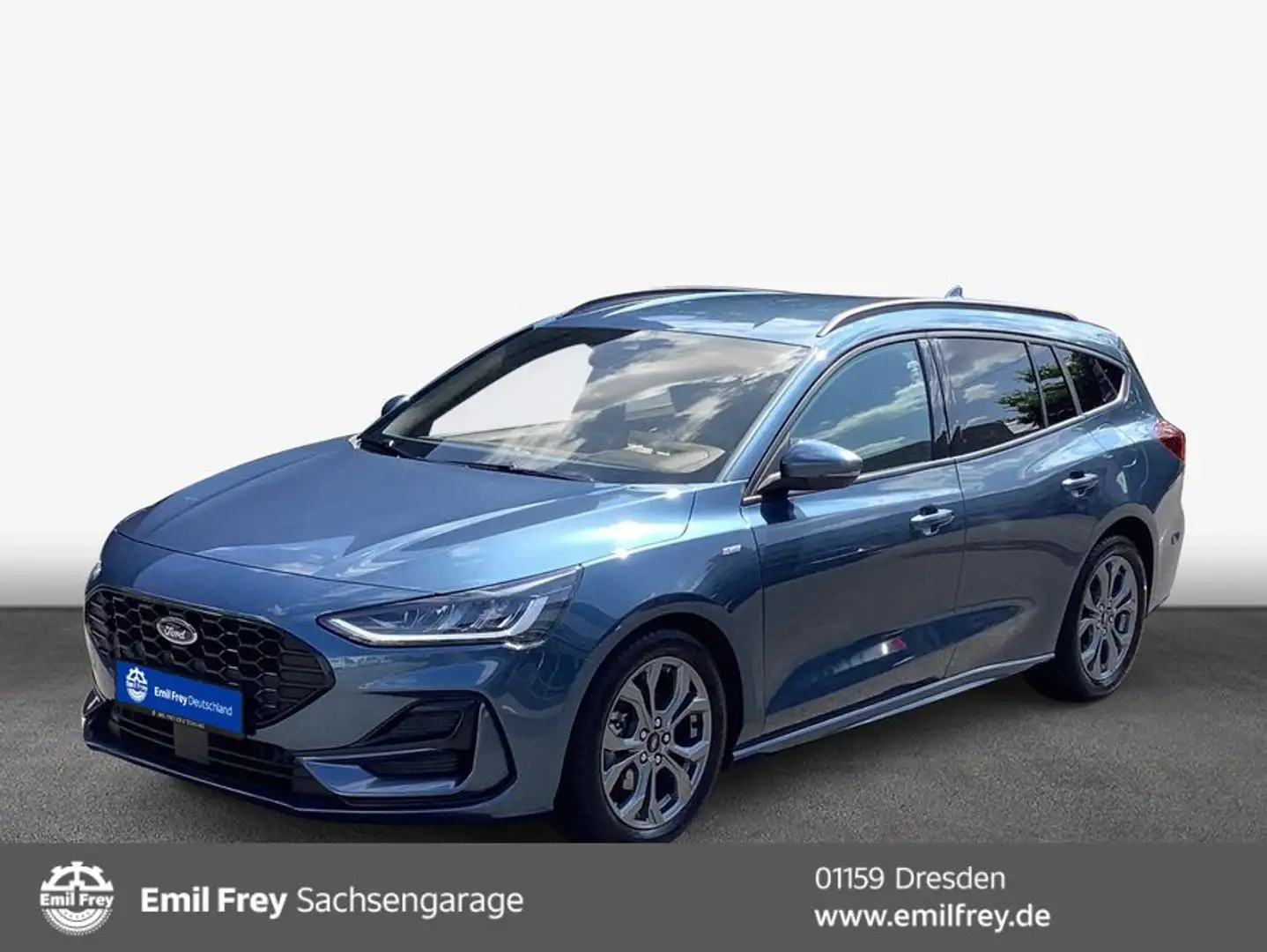 Ford Focus Turnier 1.0 EB Hybrid ST-LINE X AHZV ACC Blau - 1