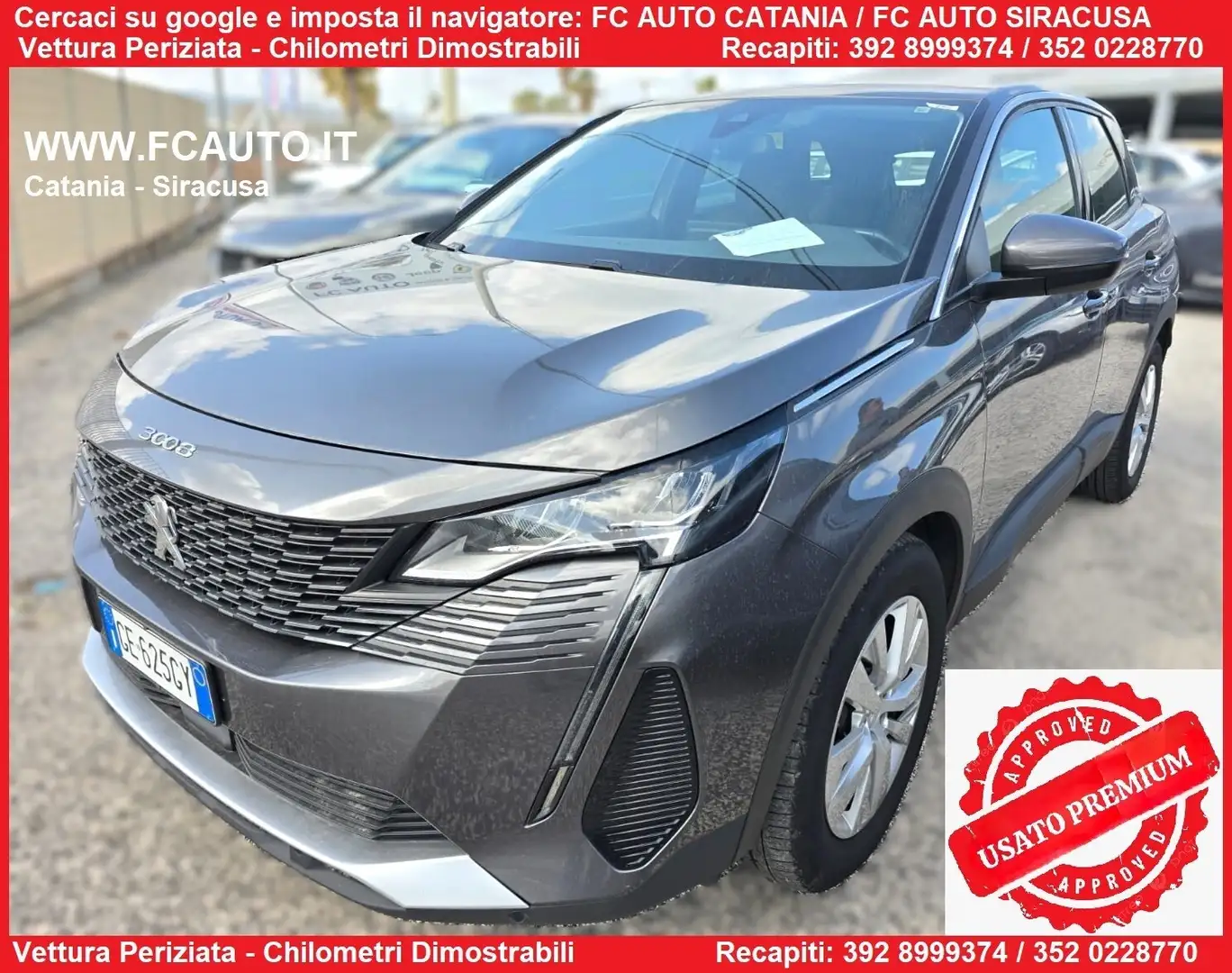 Peugeot 3008 BlueHDi 130 S&S Allure Pack Argento - 1
