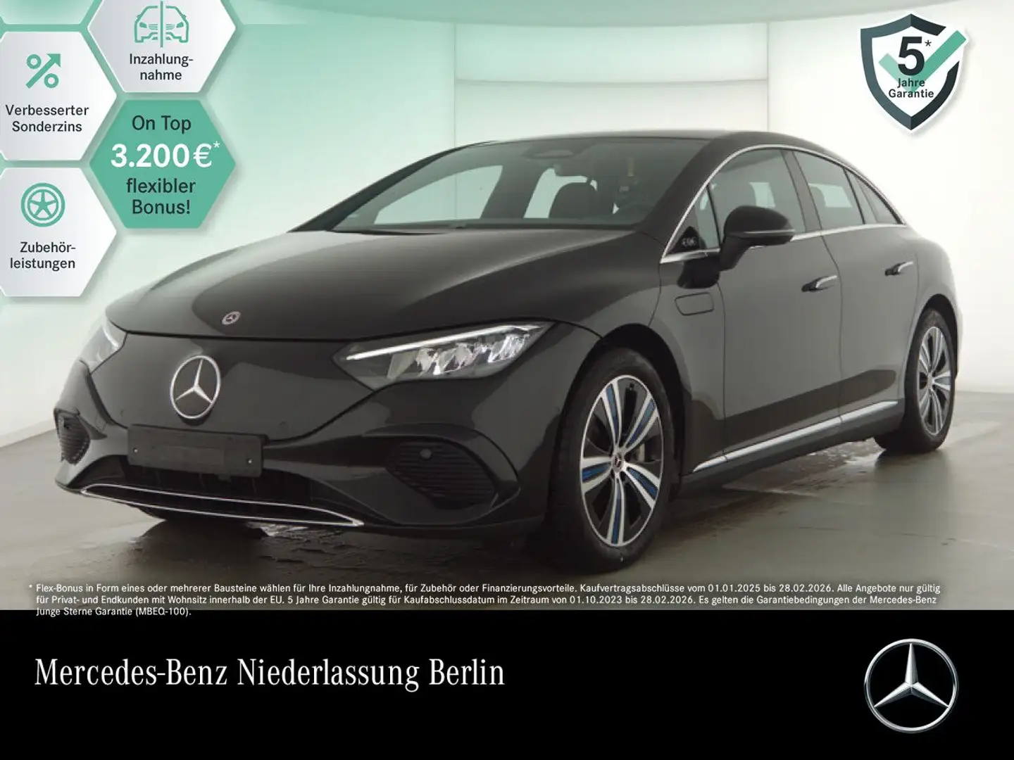 Mercedes-Benz EQE 350 WideScreen Burmester LED Kamera PTS Sitzh Schwarz - 1