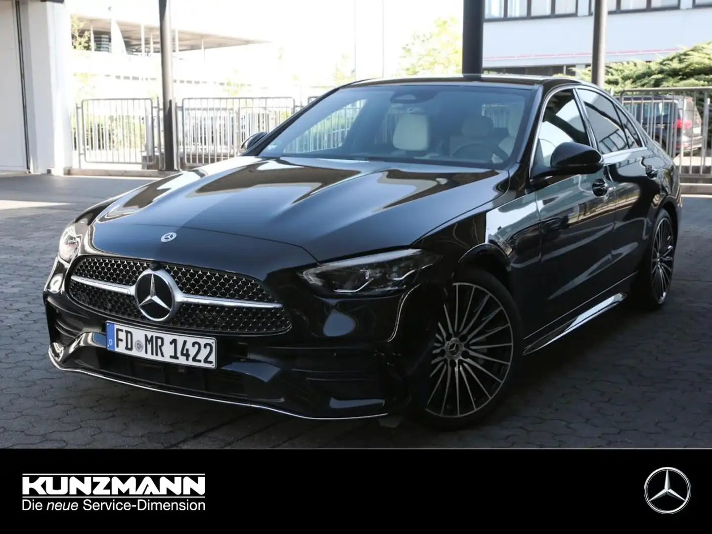 Mercedes-Benz C 220 d AMG Panorama Memory AHK Lenkradheizung Czarny - 1